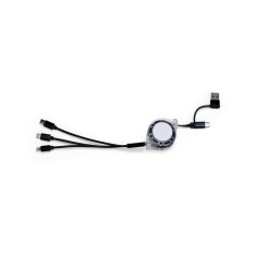Cabo usb retrátil 3 em 1 para brinde