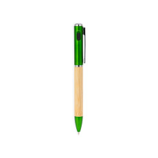 Caneta metal e bambu com led personalizado