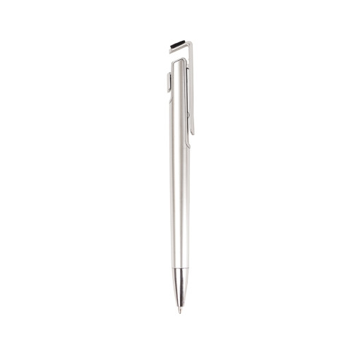 Caneta plástica com suporte para celular para empresas