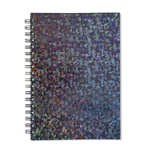 Caderno holográfico com pauta para brinde