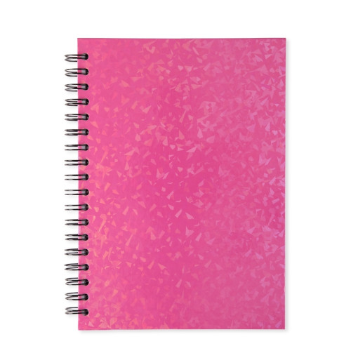 Caderno holográfico com pauta para empresas