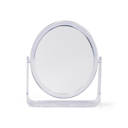 Espelho de mesa oval plástico com logotipo