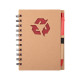 Caderno ecológico com caneta para brinde