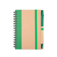 Caderno de anotações com caneta personalizado