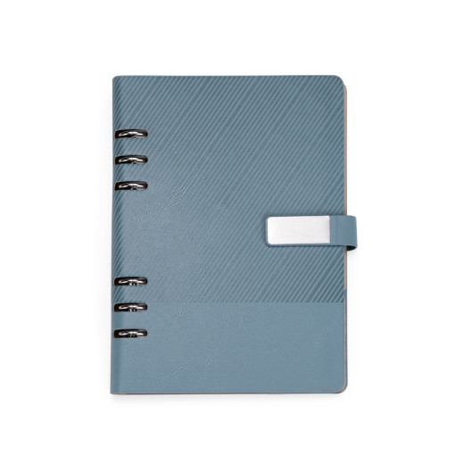 Caderno fichário couro sintético promocional
