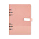 Caderno fichário couro sintético promocional