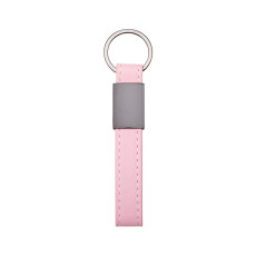 Chaveiro metal com couro sintético personalizado