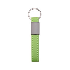 Chaveiro metal com couro sintético personalizado
