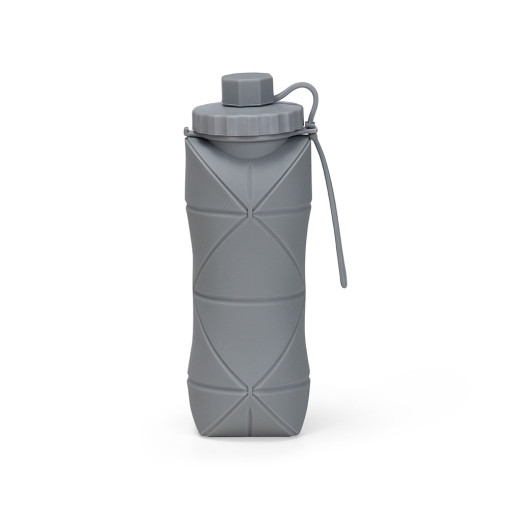 Garrafa dobrável silicone 600ml com logotipo