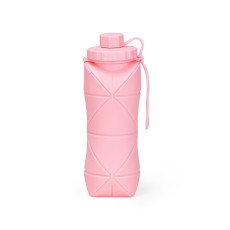Garrafa dobrável silicone 600ml com logotipo