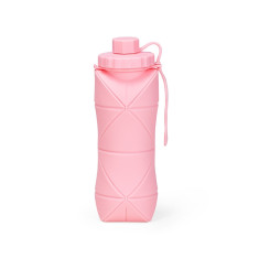 Garrafa dobrável silicone 600ml com logotipo