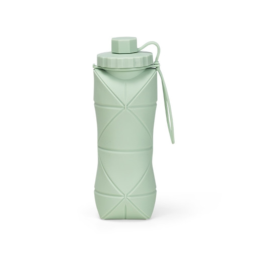 Garrafa dobrável silicone 600ml com logotipo
